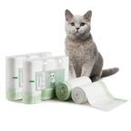 Cat Litter Box Liners Disposal Bags with Tie Handles,Large,37" x 17" Jumbo Drawstring Extra Durable Pet Cat Pan Liners for litter box Extra-Thick Kitty Litter Box Bag-36 Counts (3 Pack)
