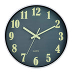 Buy now JoFomp Glow in The Dark Clock, 12 Inch Modern Silent Non Ticking Wall Clocks Battery Operated, Night Light Wall Clock for Living Room Decor, Wall Clock Decorative for Kitchen Bedroom (Green) at indiglob india