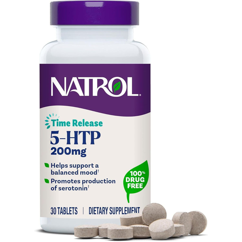Buy now Natrol 5-HTP 200 mg, Time Release, Support a Balanced Mood, Dietary Supplement Provides Serotonin Production Throughout The Day, 30 Tablets, Up to a 30 Day Supply 30 Count (Pack of 1) Unflavored at indiglob india
