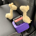2-PACK NEW Silicone Seat Belt Buckle Booster (BPA Free) - Raises Rear Seat Belts For Easy Access - Stop Fishing for Buried Back Seat Belts - Makes Back Row Receptacle Stand Upright for Easier Buckling