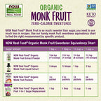 Buy now NOW Foods, Certified Organic Monk Fruit Liquid, Zero-Calorie Liquid Sweetener, Non-GMO, Low Glycemic Impact, 2-Ounce at indiglob india