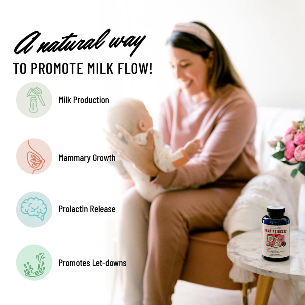 Legendairy Milk Pump Princess Lactation Supplement, Fenugreek Free, 60 Ct | 1200 mg Organic Black Cumin, Fennel and Dill Support For Milk Supply and Digestion; Fenugreek-Free Breastfeeding Supplement