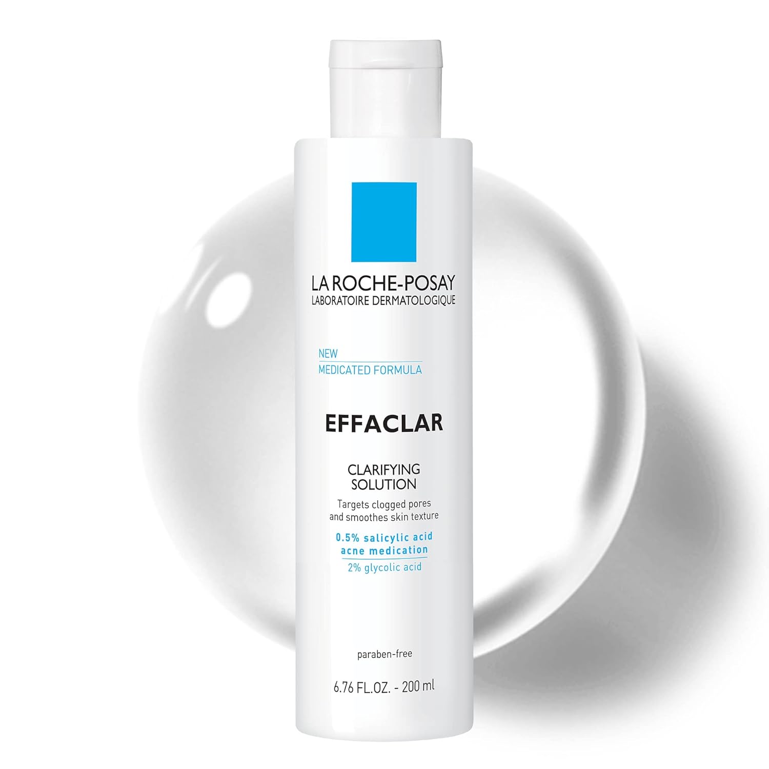Buy now La Roche-Posay Effaclar Clarifying Solution Acne Toner with Salicylic Acid and Glycolic Acid, Pore Refining Oily Skin Toner, Gentle Exfoliant to Unclog Pores and Remove Dead Skin Cells at indiglob india