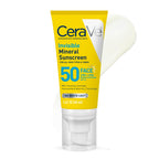 CeraVe Invisible Mineral Sunscreen SPF 50, Face Sunscreen, Travel Size | Skin Care, Sunscreen For Sensitive Skin, Zinc Oxide, Titanium Dioxide, Vitamin E, Niacinamide, Ceramides, Oil Free