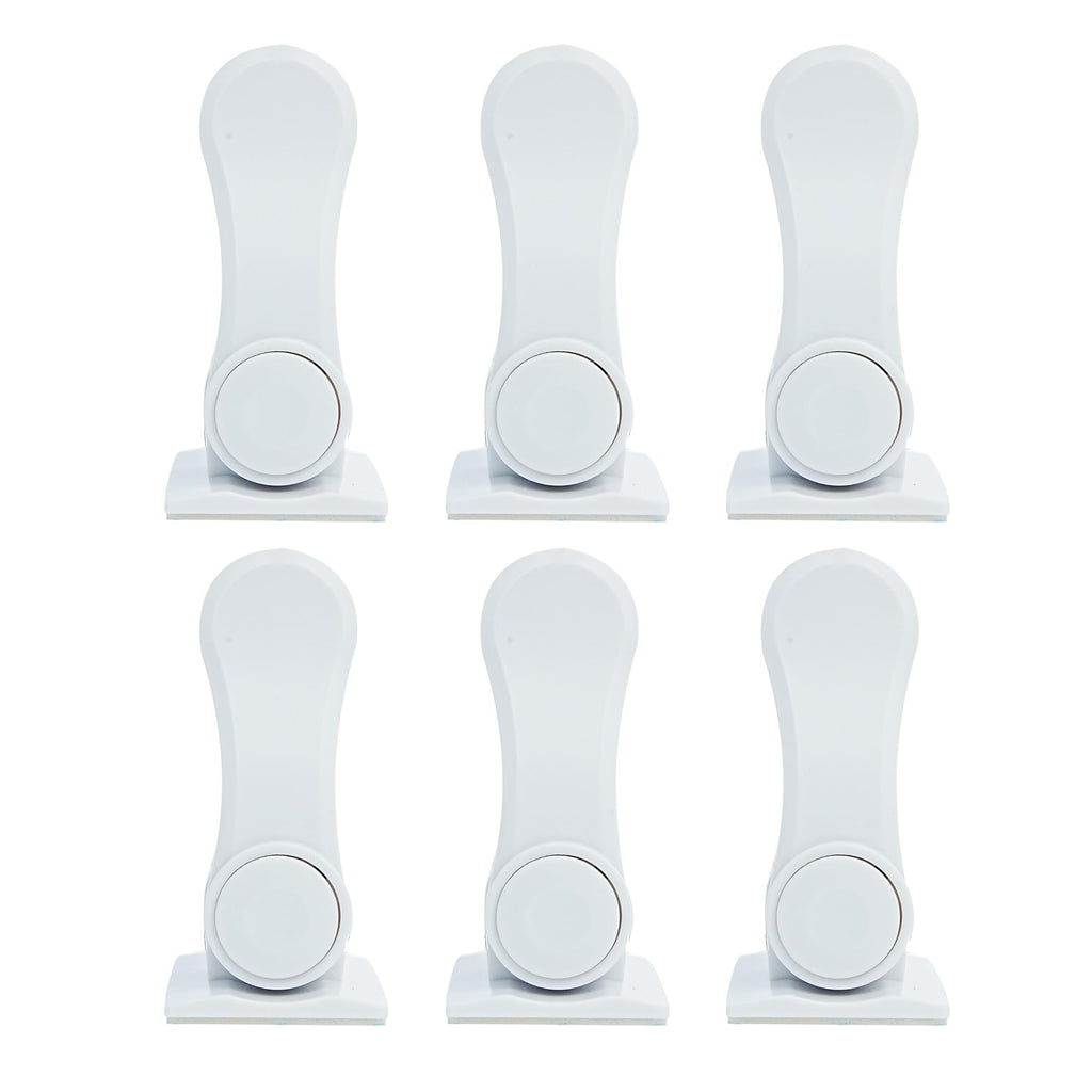 Child Proof Door Lever Lock(6 Pack) - Baby Proofing Door Handle Lock, 3M Adhesive & No DrillingNeed, Minimalist Design, Child Safety Door Handle Locks