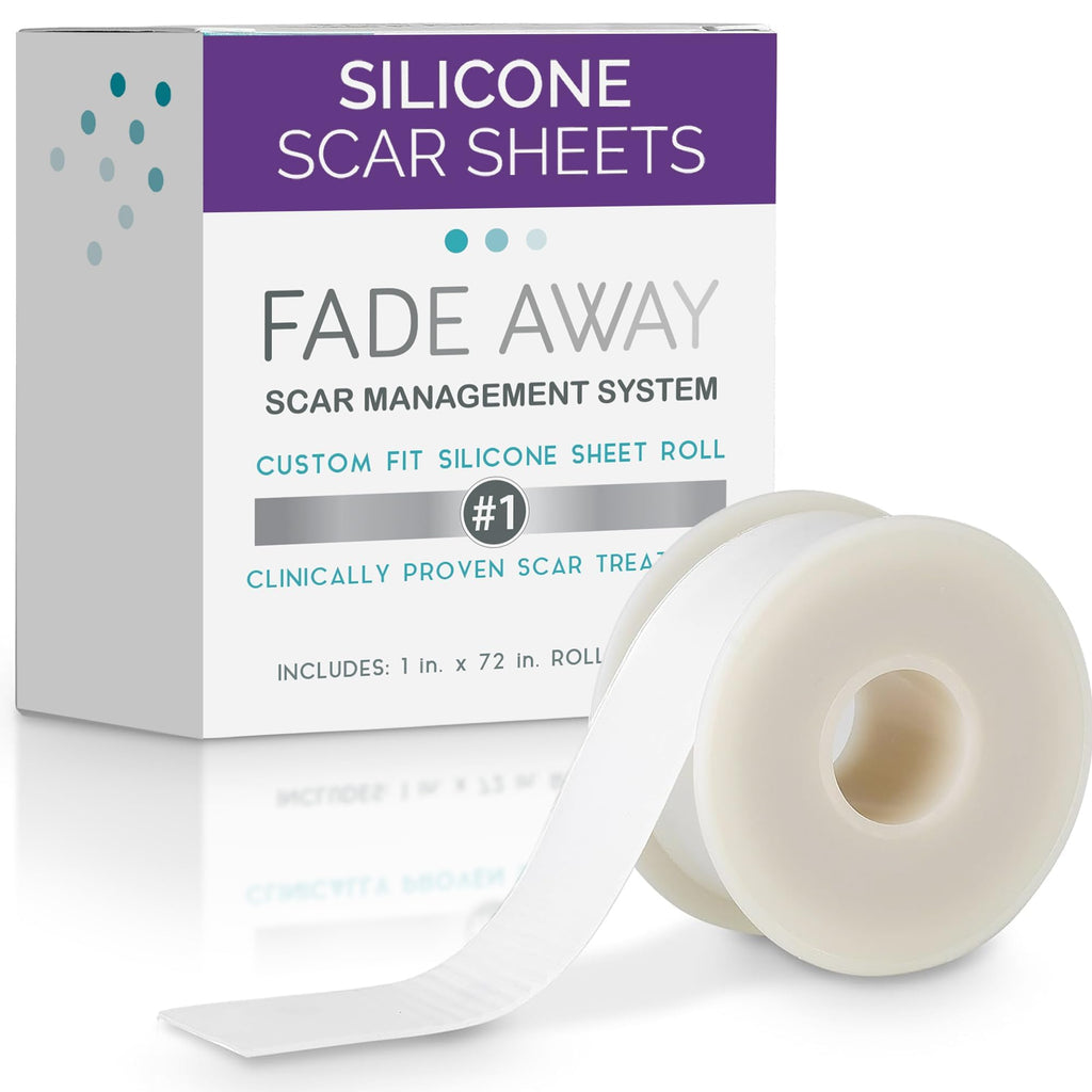 Fade Away Silicone Scar Tape Roll for Surgical Scars, Medical Grade, 6 ft