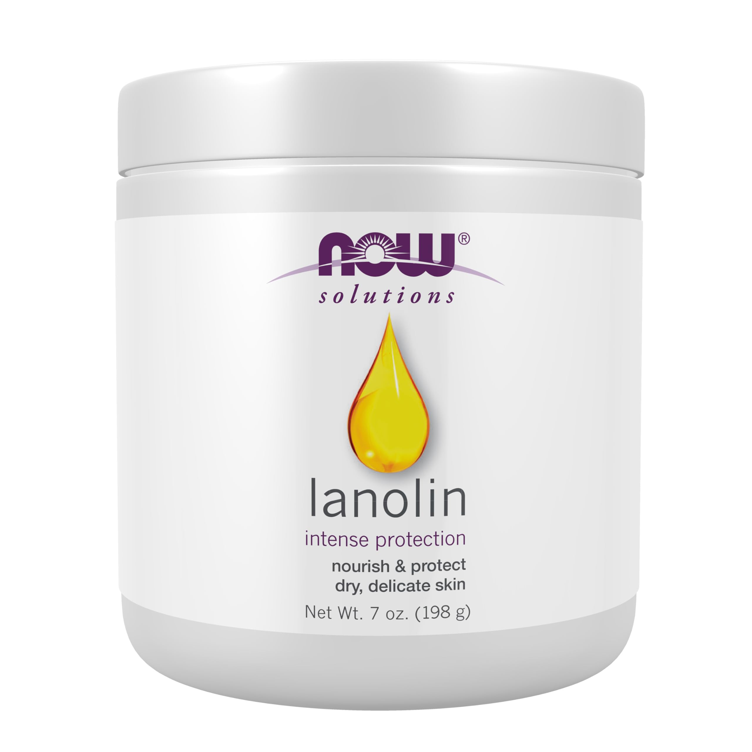 NOW Solutions, Lanolin, For Rough Dry Skin, 7 oz