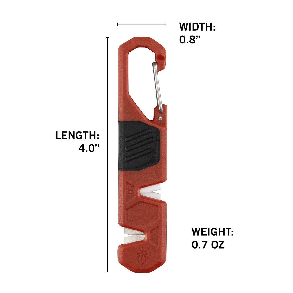 Gerber Edgefield Knife Sharpener, Dual Grit, Camping, Portable, Burnt Orange