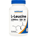 Nutricost L-Leucine 2,000mg, 120 Vegetarian Capsules, Non-GMO, Gluten Free, 30 Servings (Pack of 2)