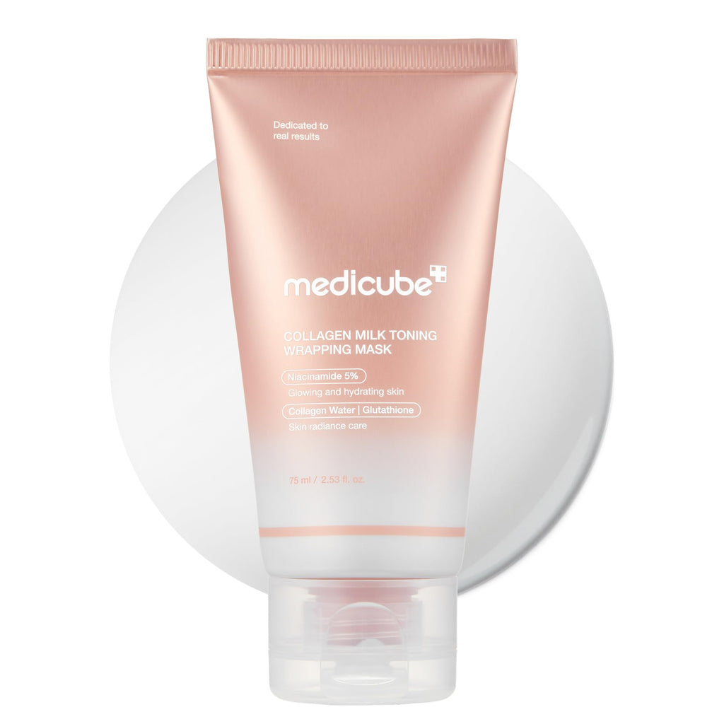medicube Wrapping Mask Collagen - Overnight Peel Off Facial Mask | Elasticity & Hydration Care, Reduces Sagging & Dullness - Hydrolyzed Collagen For Glowing Skin, Korean Skin Care, 2.53 fl.oz