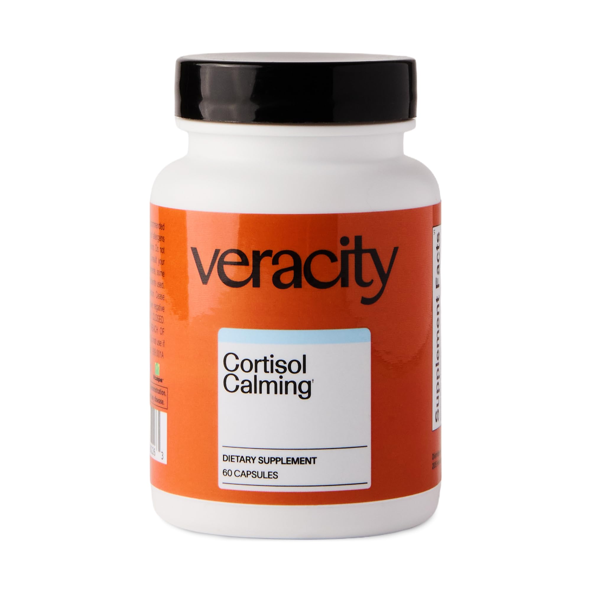 Veracity Cortisol Calming - Clinically Proven Stress & Sleep Support Supplement - Reduces Tension & Improves Mental Clarity with Natural Blend of Adaptogens - 60 Capsules