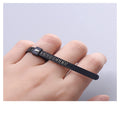 US Ring Sizer Gauge, Plastic Finger Measure Tool, Reusable, Black