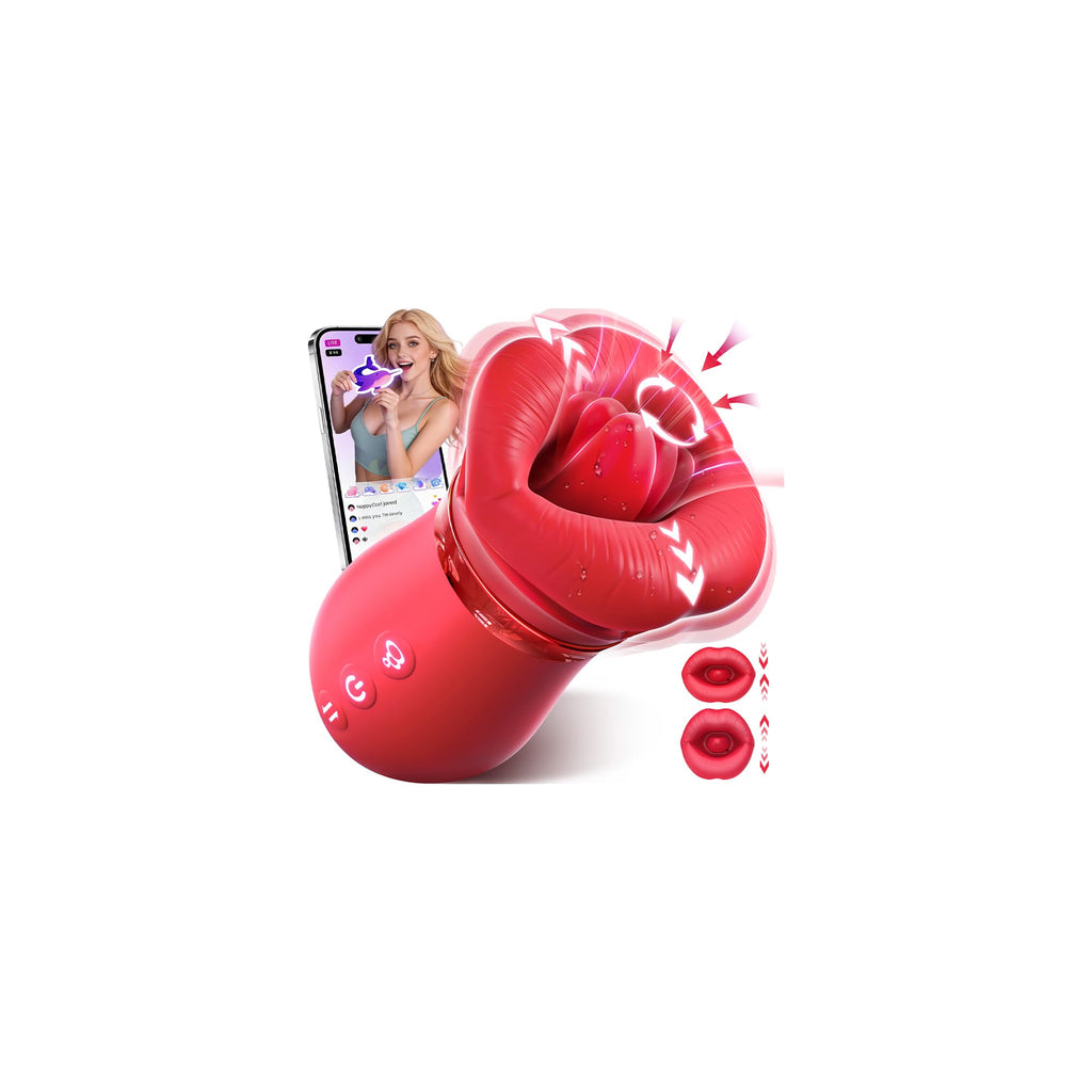 Mouth Licking Sucking Vibrator Sex Toys for Women Female Couples