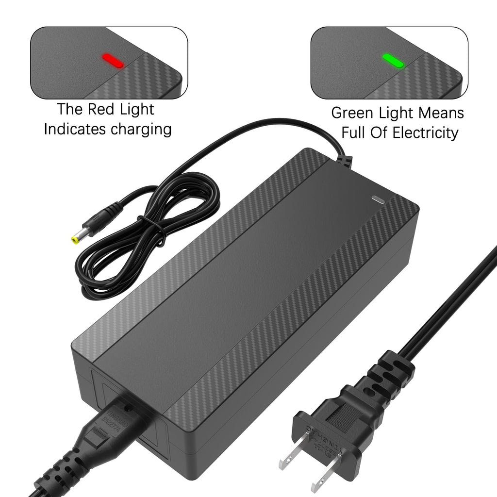 ETL Certified 42V 2A Electric Scooter Charger, 7-in-1 Universal Charger Replacement for 36V 10S Lithium Battery, Compatible with Razor Gotrax Xiaomi Jetson Ninebot Hoverboard & E-Bike