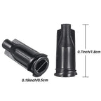 Buy now Gejoy 250 Pack Syringe Tip Caps Dispensing Needle Tip Cap (Black) at indiglob india