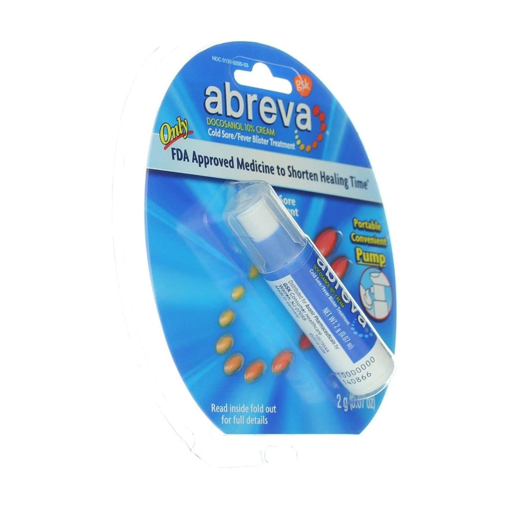 Buy now Abreva 2grm Pump Size 1ct Abreva Cold Sore Treatment at indiglob india