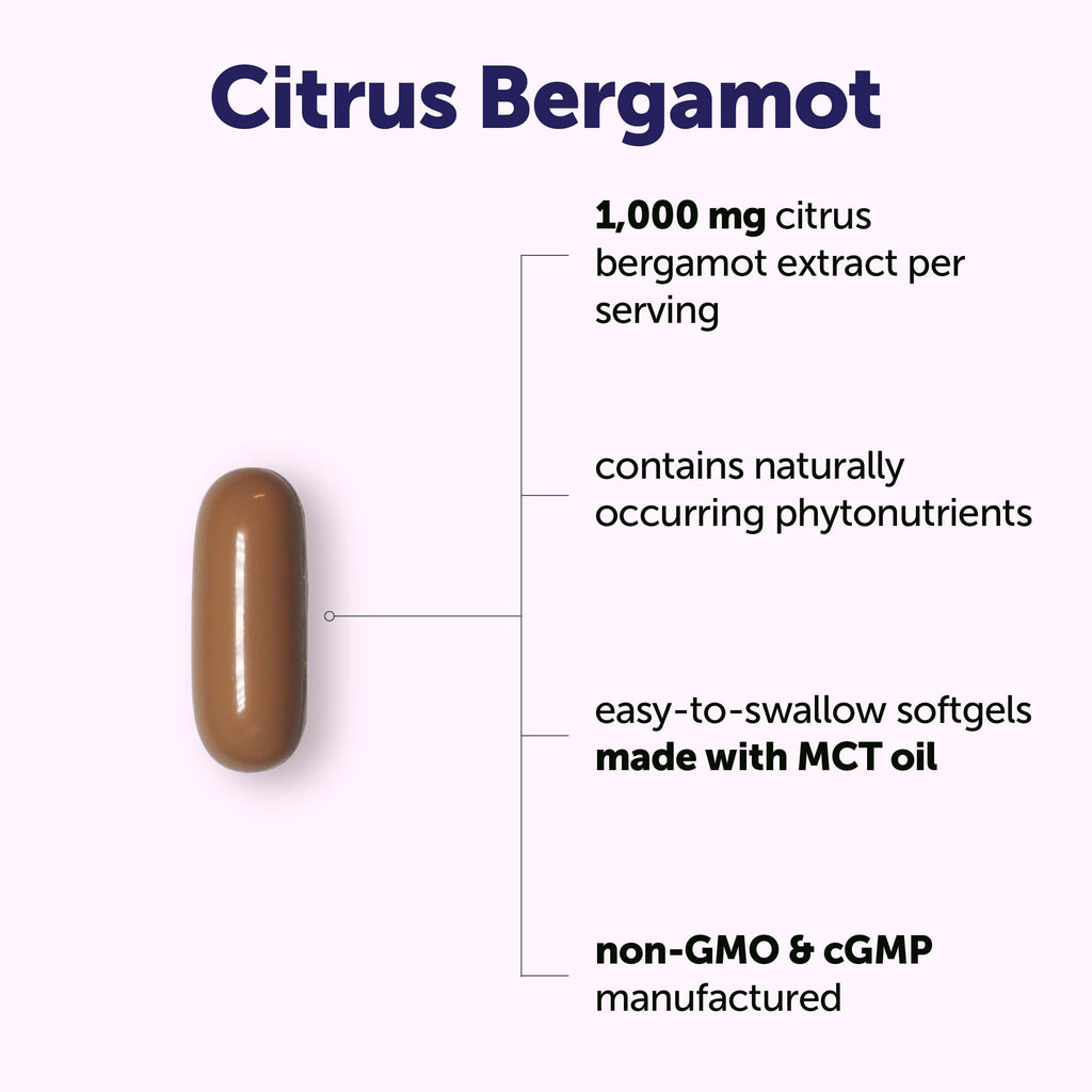 Citrus Bergamot Supplement 1000mg for Men & Women, 240 Softgels