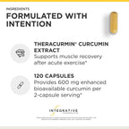 Integrative Therapeutics Theracurmin HP - Heart & Joint Health Support* - Muscle Recovery Support* - 27x More Bioavailable Than Standard Curcumin Extract - 120 Capsules (60 Servings)