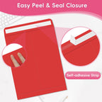 25 Pack Colored Mailing Envelopes, 9 x12 Inches Self-Seal Manilla Envelopes