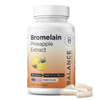 Balancebreens Bromelain 500mg Capsules, 2400 GDU Pineapple Extract, 180 Ct | 2400 GDU Bromelain, 180 Veggie Capsules, Non-GMO, Third-Party Tested, USA