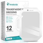 Transparent Film Dressing 6'' x 8'' Box of 12, Waterproof Bandages