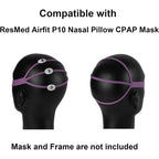Buy now Upgraded Airfit P10 Headgear CPAP for Her Replacement, 2-Pack Replacement Headgear Compatible with ResMed Airfit P10 Nasal Pillow CPAP Mask Straps Included 2 Elastic Straps & 6 Adjustment Clips, Pink at indiglob india