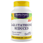 Buy now Healthy Origins L-Glutathione 500 mg (Setria, Non-GMO, Gluten Free, Antioxidant, Immune Support, Skin Support), 60 Veggie Caps at indiglob india