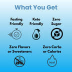Unflavored Electrolytes - 100 Servings - Unflavored Electrolytes Powder - Unsweetened Electrolytes - Flavorless Electrolytes - Zero Carbs - Sugar Free - Zero Calories