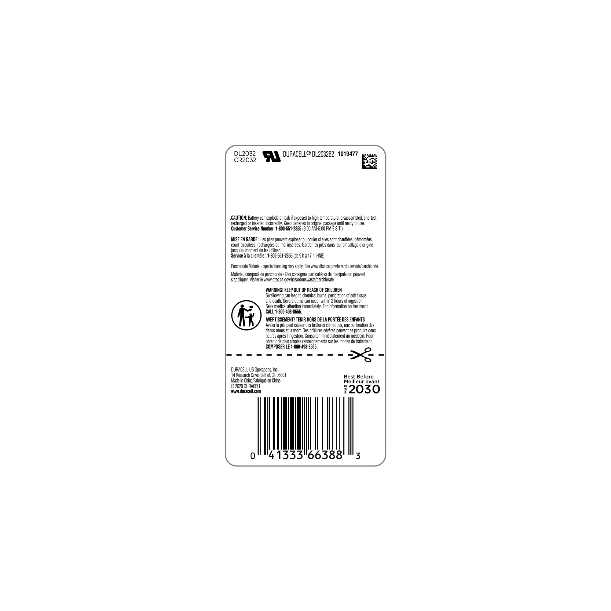 Buy now Duracell 2032 Lithium Battery, 2 Count (Pack of 1), Compatible with AirTag, Child Safety Features, Key Fob, CR2032 3V Cell at indiglob india