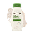 Aveeno Daily Moisturizing Body Wash for Normal to Dry Skin, Sensitive Formula with Prebiotic Oat, Gently Cleanses Dry Skin, Lightly Scented Body Wash for Women and Men, Value Size 33 fl. Oz