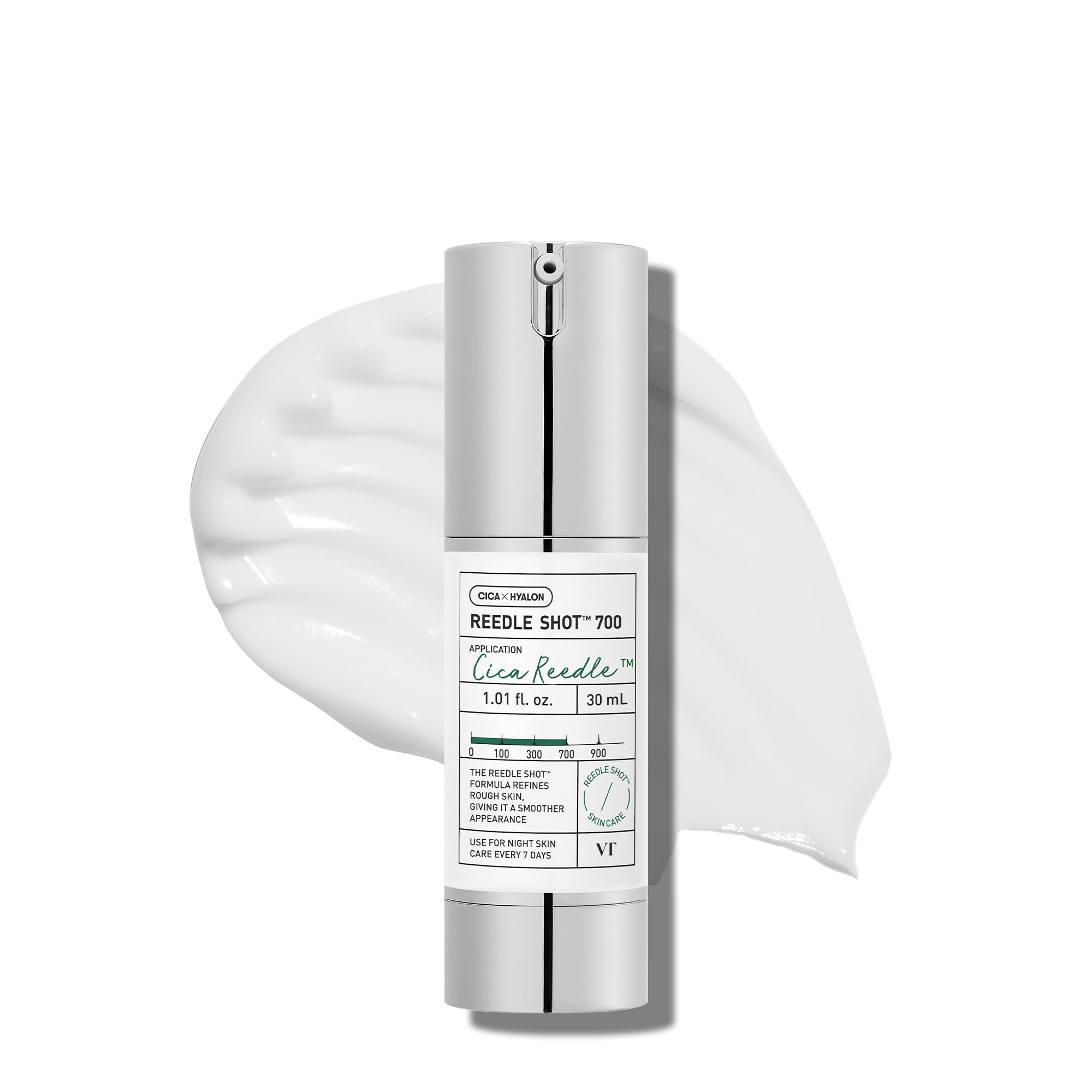 VT COSMETICS CICA Reedle Shot 100 Microneedling Serum | Spicule, Pore Care & Exfoliation, Exosome, Centella Asiatica for Glass Skin, Skin Texture