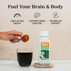 Bulletproof C8 & C10 MCT Oil, 100% Pure Coconut Oil, Unflavored, 16 oz | Triple-Distilled for Sustained Keto Energy, No Additives or Fillers, Non-GMO