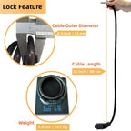 Jokmae 4-Digit Resettable Combination Cable Lock, 32-Inch Bike Lock
