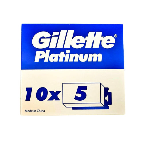 Buy now 50 Gillette Platinum Double Edge Razor Blades at indiglob india