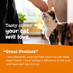 Zesty Paws Cat Allergy Relief for Cats - Omega 3 for Cats, Bacon, 60 Ct