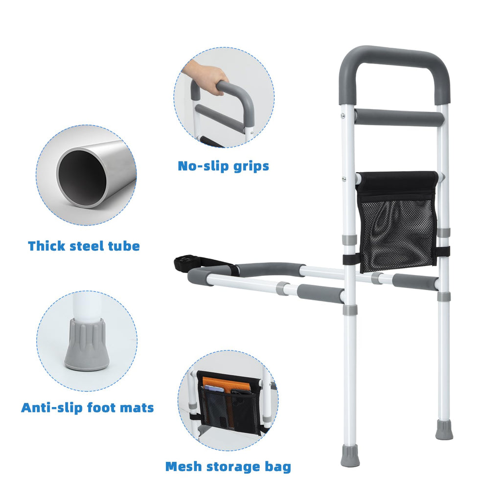 Bed Rails for Elderly Adults Safety with Bedside Support Legs