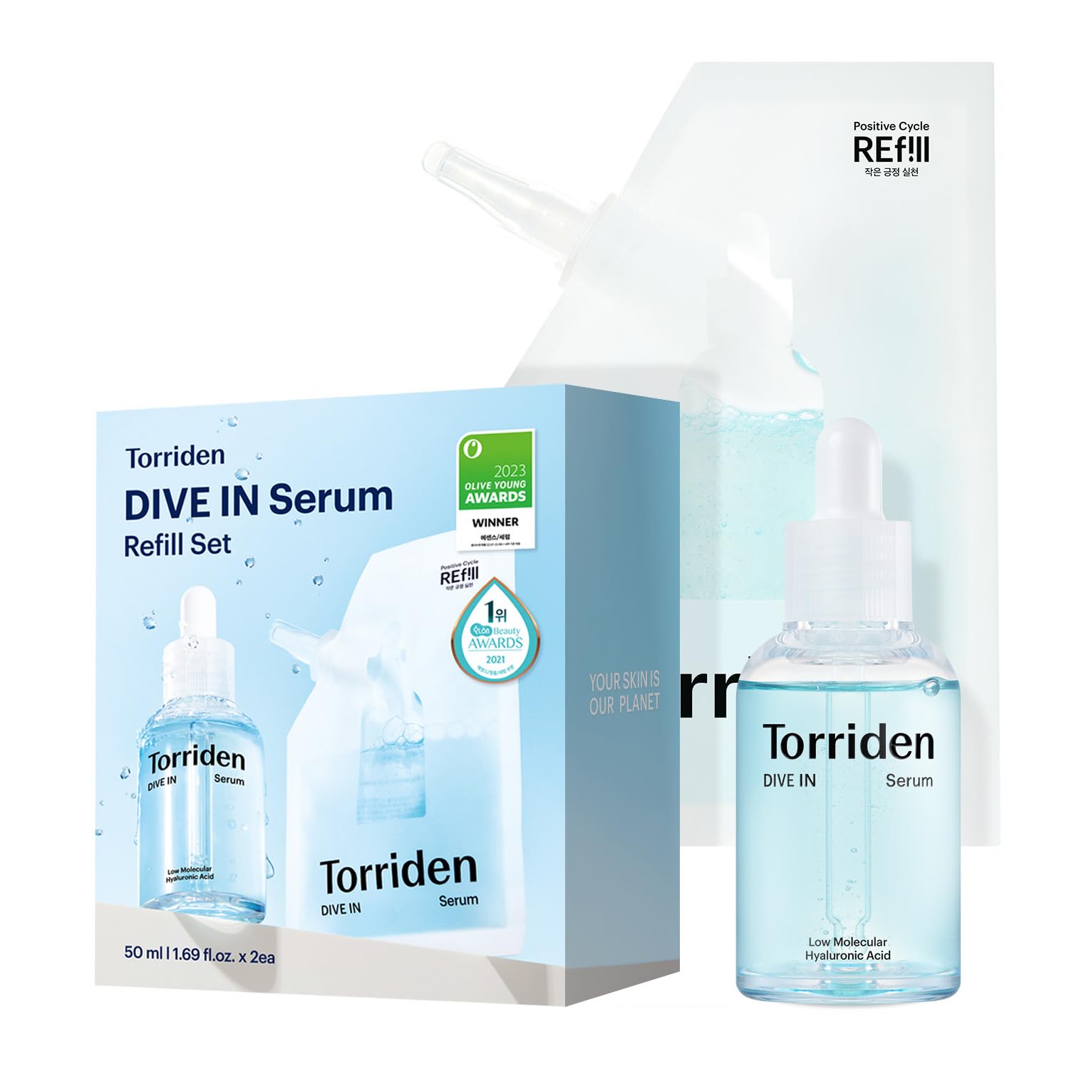 Buy now Torriden DIVE IN Hyaluronic Acid Serum for Deep Hydration | Korean K-Beauty Glass Skin Plump Glow | Lightweight Fast-Absorbing Face Serum 50ml (1.69 fl.oz.) at indiglob india