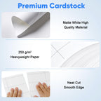 Thick Business Cards 500 Printable Business Card, 3.5" x 2" Business Card Paper Compatible with Laser & Inkjet Printer, Double-sided Printing, Heavyweight, Matte White Paper, (10 Cards/Sheet)