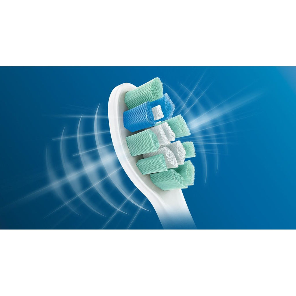 Buy now Philips Sonicare Genuine Toothbrush Head Variety Pack, C3 Premium Plaque Control and C2 Optimal Control, 3 Brush Heads, White, HX9023/69 at indiglob india