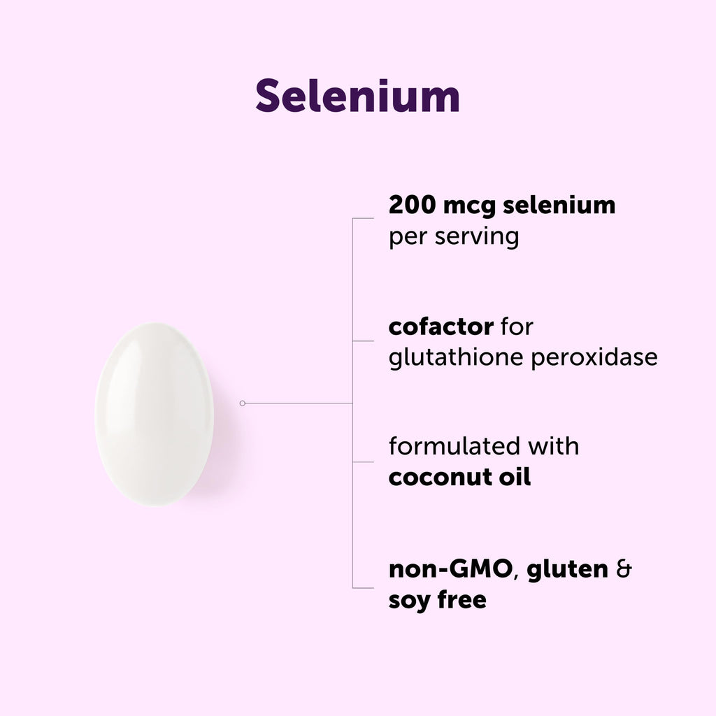 Selenium Supplements for Women & Men 200mcg Per Serving, 500 Softgels