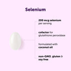 Selenium Supplements for Women & Men 200mcg Per Serving, 500 Softgels