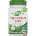 Nature's Way Slippery Elm Bark Capsules, 1,600 mg per Serving, 100 ct | Traditional Digestive Support to Soothe Gastrointestinal Tract*, Traditional GI Support*, Vegan Capsules