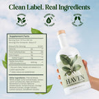 Kava Haven Non Alcoholic Spirit, 750mL Bottle | Kava Kava Drink | Non Alcohol Alternative Spirit for Mixed Drink Recipes | Low Calorie | All Natural | - Lemon Ginger Flavor (17 Servings)