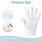 30 Pcs White Cotton Gloves, Unisex, Soft, Stretchable