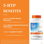 Buy now Doctors Best 5-HTP, Supports Mental & Emotional Well-Being, Non-GMO, Gluten Free, Soy Free, Vegan 180 Veggie Caps at indiglob india