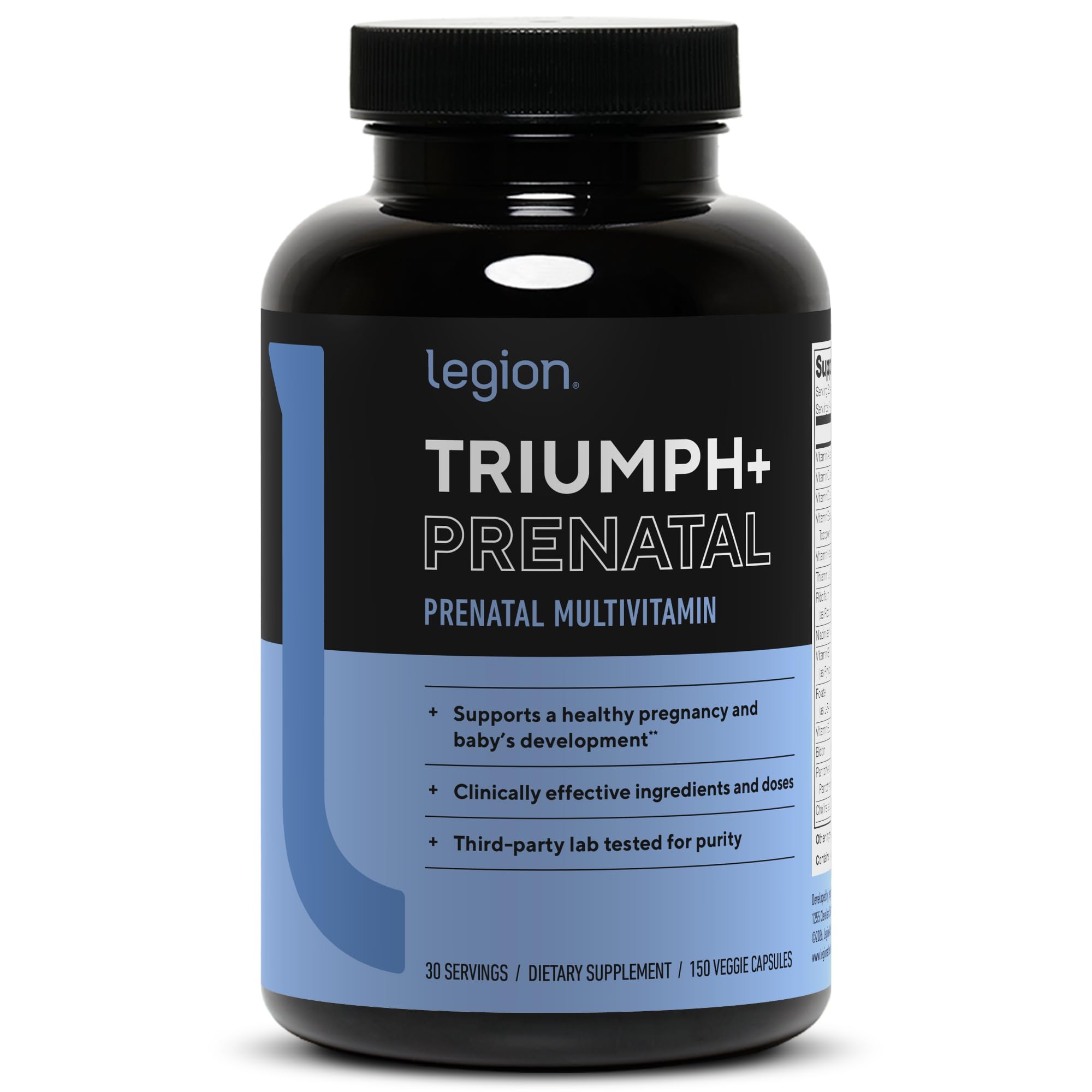 LEGION Triumph Men's Sport Vitamin - Complete Multivitamin for Men - Daily Vitamins for Men to Boost Health and Performance - Men's Multivitamin with 21 Vitamins & Minerals - 30 Servings