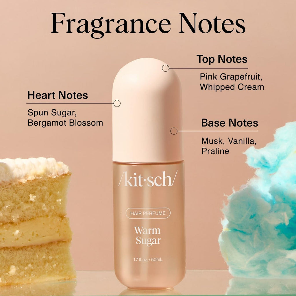 Buy now Kitsch Hair Perfume for Women - Pistachio Latte | Clean, Deodorizing & Patented Odor-Eliminating Technology Hair Spray & Body Mist - Freshen Hair, Body & Pillows - Coconut & Warm Coffee Scent - 50mL at indiglob india