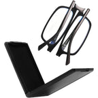 Buy now SKYOAK Evolved Folding Reading Glasses For Women Men Blue Light Blocking Anti UV Eyestrain Foldable Portable Compact Readers with Flat Hard Case Pocket Computer glasses 1.5 BLACK Full Size-black 1.5 x at indiglob india