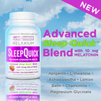 Relaxium Sleep Quick Melts, Sleep Aid, 10mg Melatonin, Berry, 100 Serving | Maximum Strength, Fast Acting, Drug-Free Vegan Dietary Supplement, USA Made