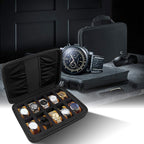 Buy now Comecase 10 Slots Watch Box Organizer/Men Watch Display Storage Case Fits All Watches up to 42mm with Extra 4 Pocket (Black) at indiglob india